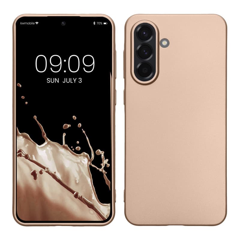 Housse de Protection Souple en TPU pour Samsung Galaxy A56 5G - Métallique Doré