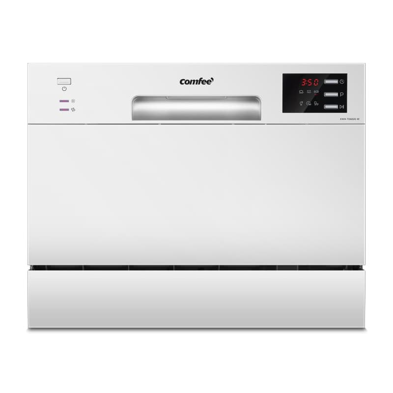 Lave-vaisselle compact Comfee TD602E-W avec écran LED - 6,5L, blanc