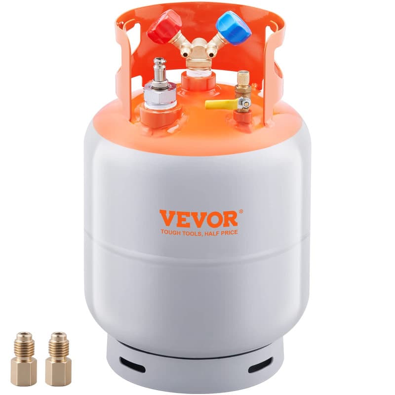 Réservoir de récupération de réfrigérant VEVOR 30 lb avec interrupteur à flotteur