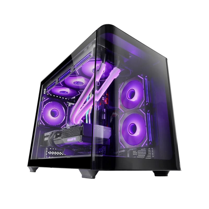Boîtier Gaming Micro-ATX Mars Gaming MC-FUSIONM avec Verre Trempé Courbé