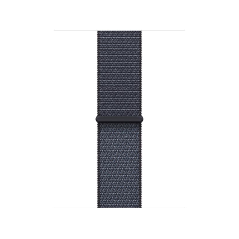 Bracelet Sport Apple Watch - Boucle en Nylon Bleu Maritime - Taille Unique