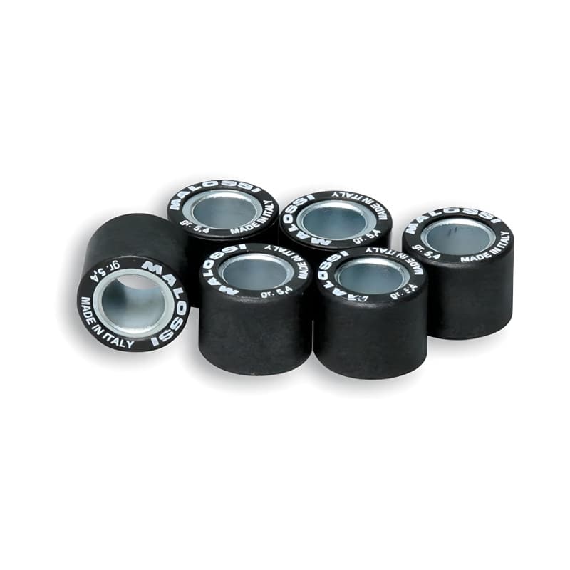 Jeu de galets Malossi HT 15x12mm - Poids 5,4g pour performance optimisée