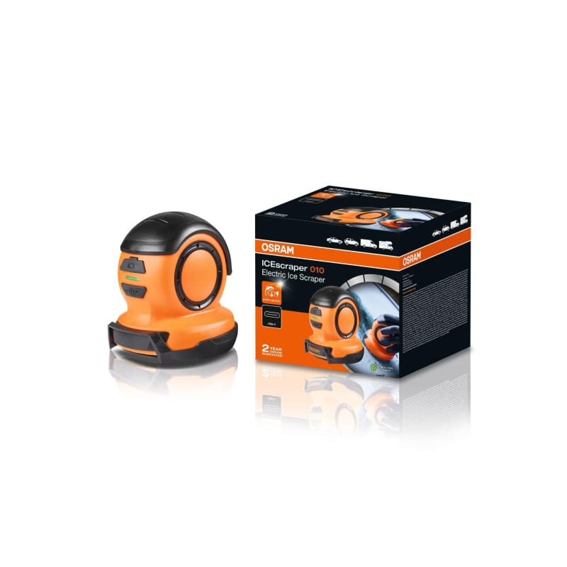 Grattoir à Glace Électrique Rechargeable Osram ICEscraper 010 - Dégivreur Sans Fil et Portatif
