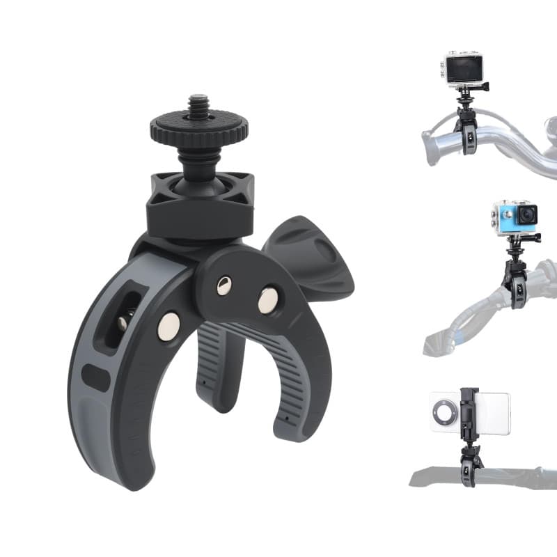 Support de Caméra OTraki avec Bras Magique pour Moto et Vélo - Fixation Guidon 360°