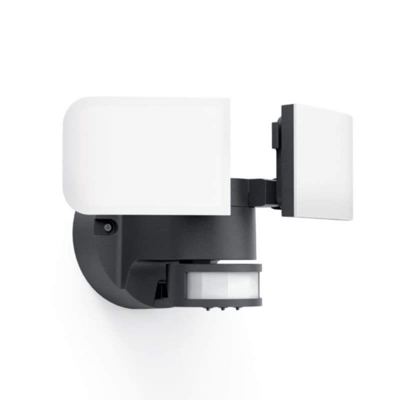 Projecteur Mural Noir à 2 Têtes LED avec Détecteur de Mouvements - 2800 Lumens