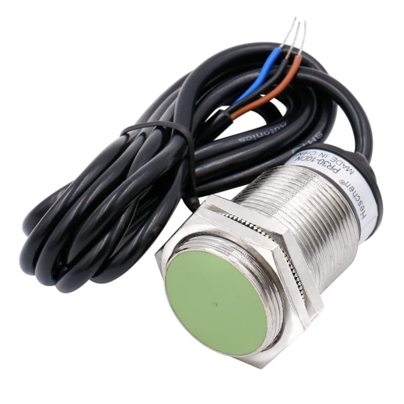 Capteur de Proximité Inductif Cylindrique Heschen PR30-10DN - Détection 10 mm, 12-24 VCC