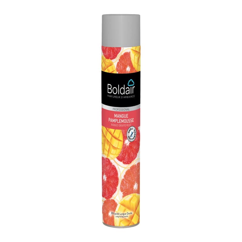 BOLDAIR Aérosol Parfum Mangue Pamplemousse - Rafraîchisseur d'Air