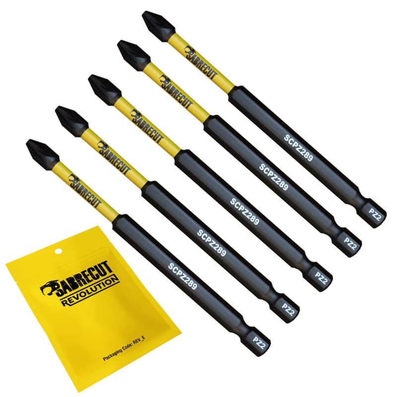 Jeu d'embouts de tournevis à percussion PZ2 89 mm SabreCut