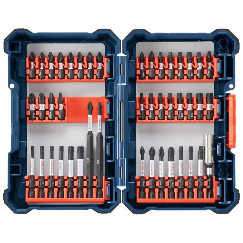 Jeu de 24 embouts de vissage Bosch SDMS24 avec coque résistante