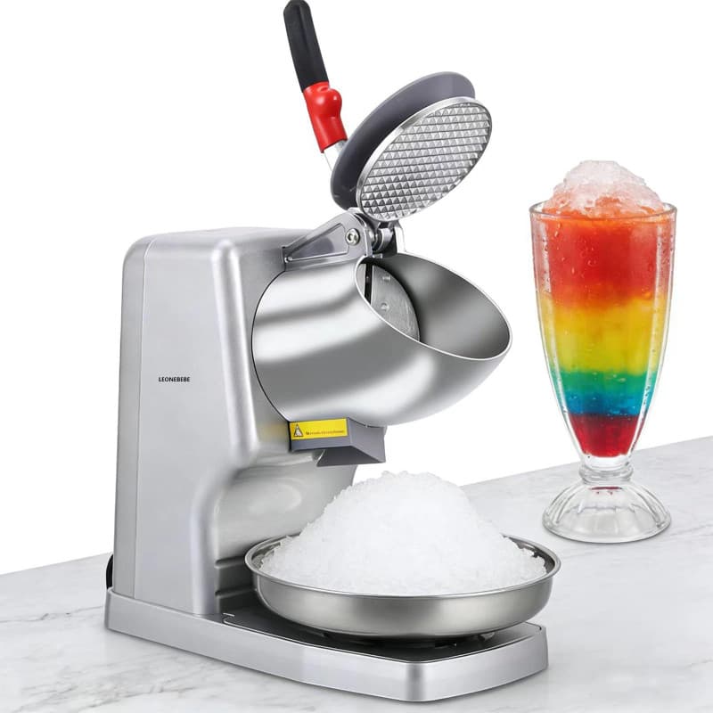Rasoir à Glace Électrique LEONEBEBE - Concasseur à Glace pour Cuisine et Bar