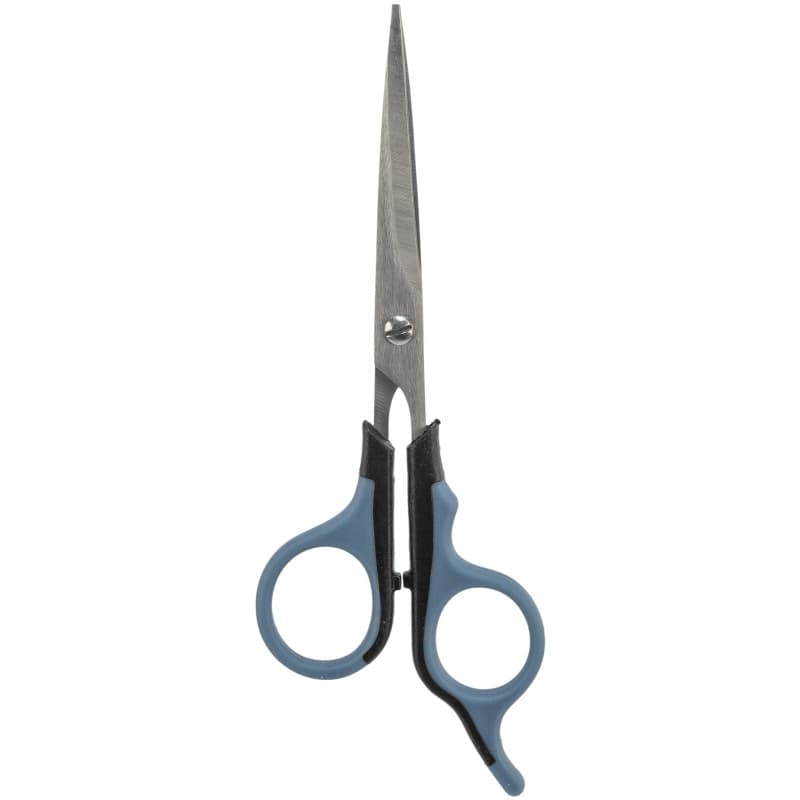 Ciseaux à fourrure TRIXIE en acier inoxydable - 16 cm - noir/bleu