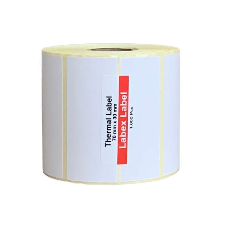 Étiquettes Thermiques Adhésives 70x30 mm - 1000 Étiquettes pour Étiquetage Logistique