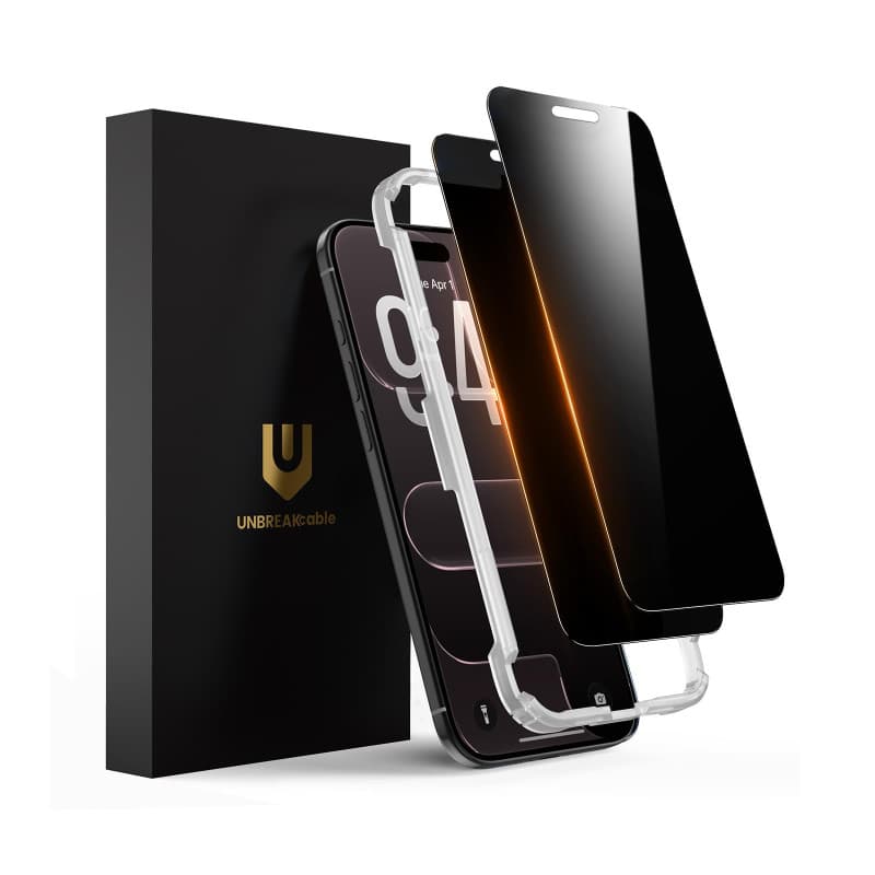 UNBREAKcable Verre Trempé Anti-Espion pour iPhone Air - Lot de 2