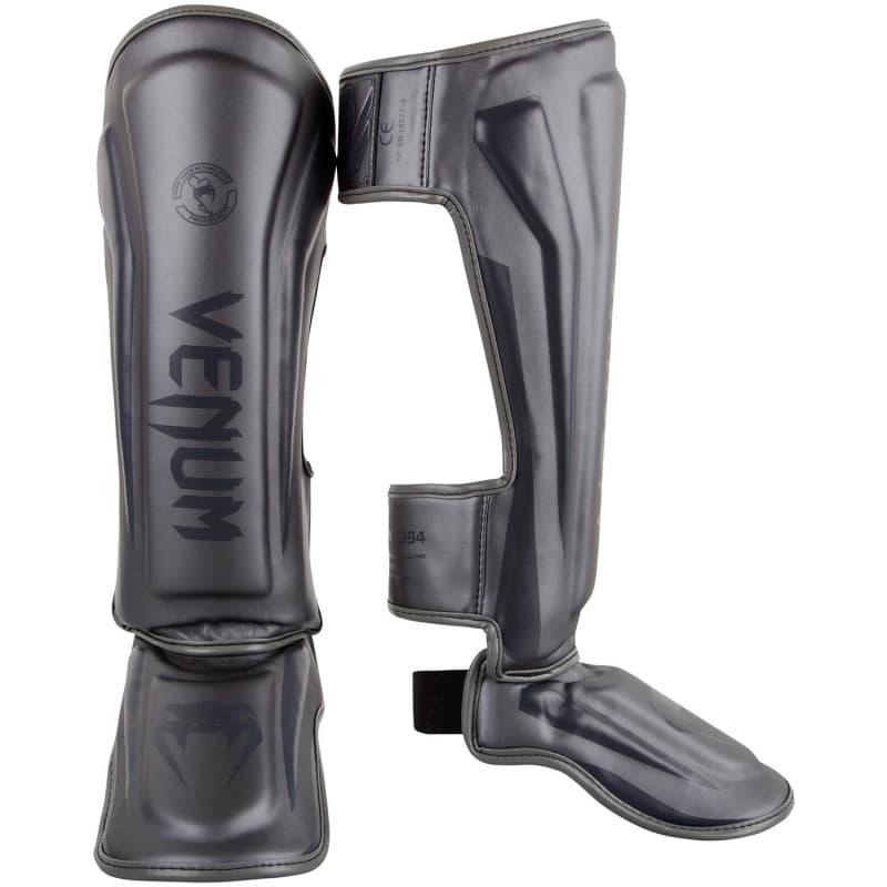 Protège-Tibias Venum Elite - Confort et Protection - Gris - M