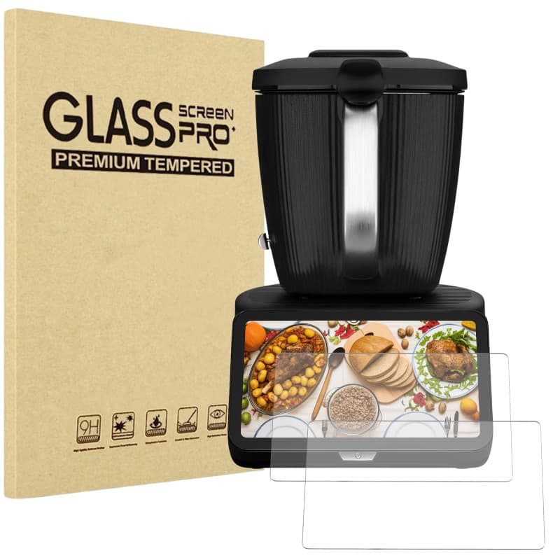 Pack de 2 Verres Trempés PHONILLICO pour Thermomix TM7 - Protection Écran Résistante