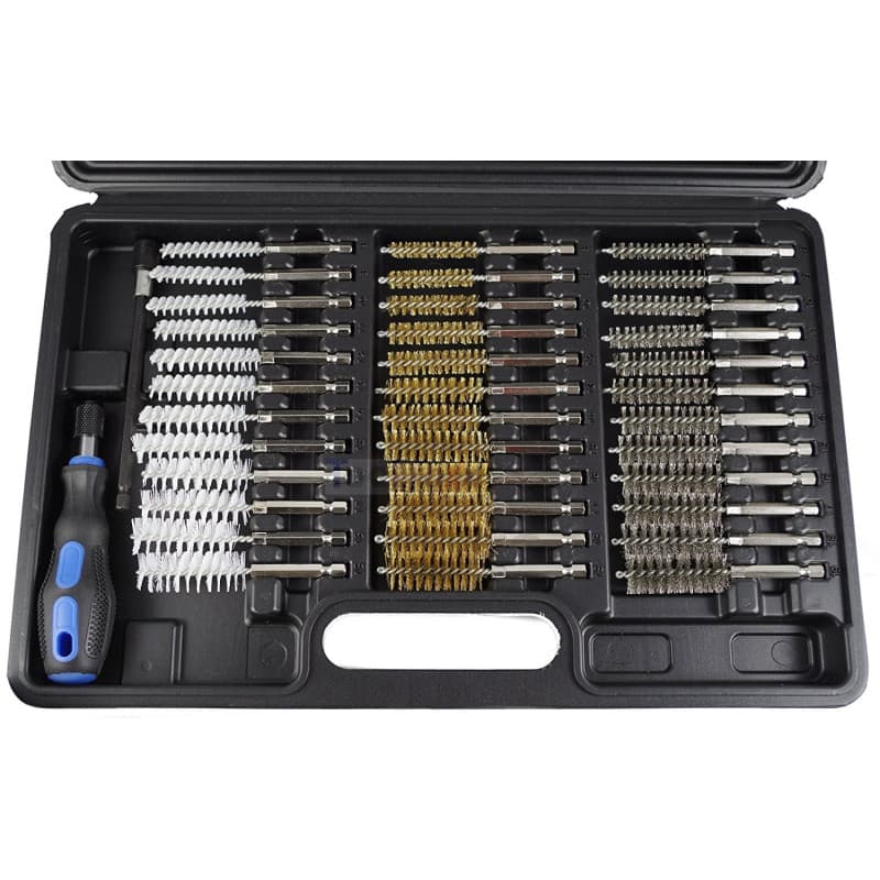 Lot de 38 Brosses Rondes en Nylon et Laiton pour Nettoyage Précis