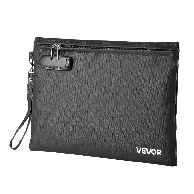 Sac à Documents Ignifuge VEVOR - Protection Anti-Feu et Étanche