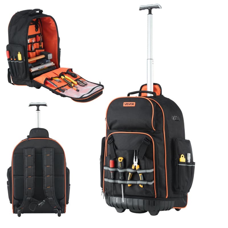 Sac à Dos à Roulettes VEVOR - Organisateur à Outils 50 kg