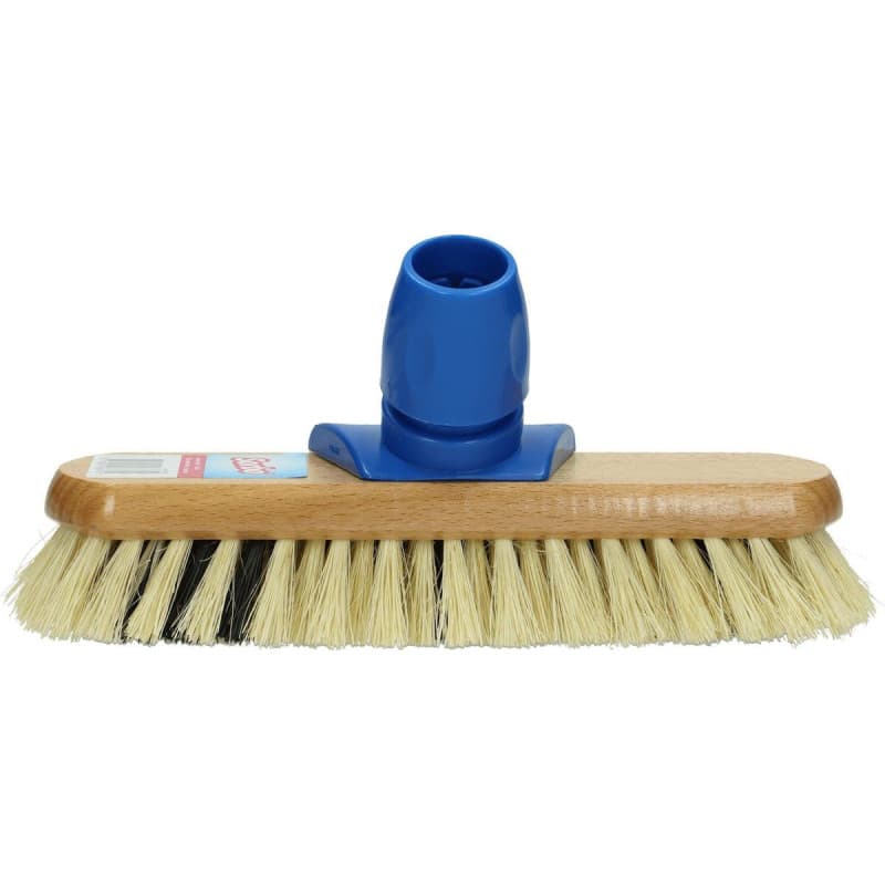 Brosse de Récurage Sorbo en Bois avec Fibres Tampico - Nettoyage Efficace pour Sols Durs