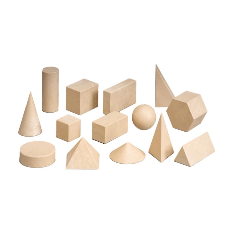 Set de Solides Géométriques WISSNER® - 14 Pièces en Re-Wood®