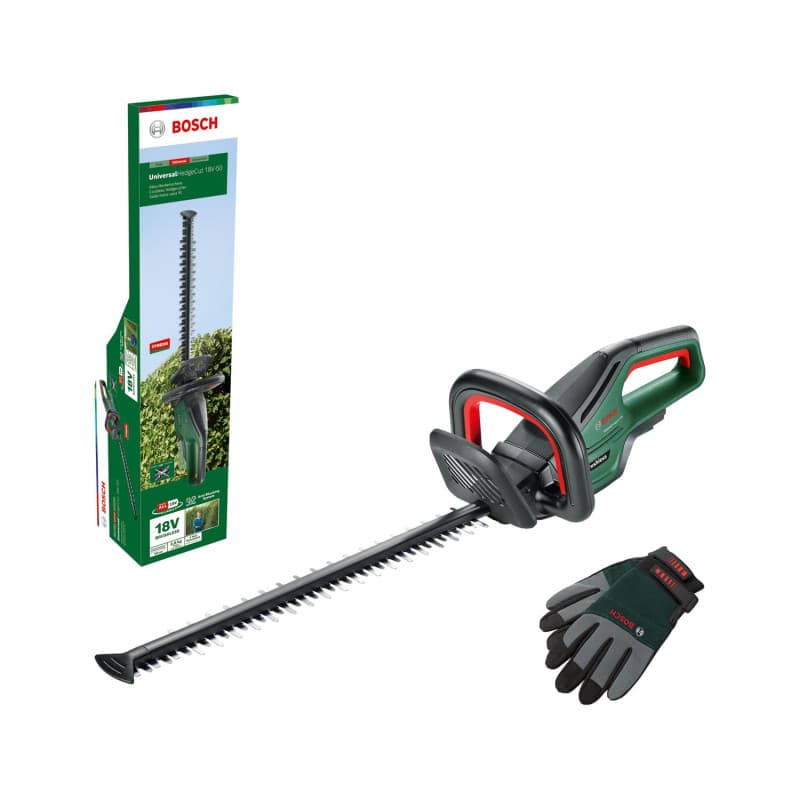 Taille-Haies Sans Fil Bosch UniversalHedgeCut 18V-50 avec Gants XL
