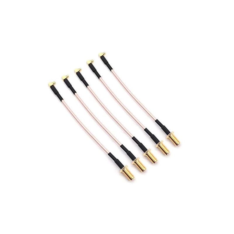 DollaTek Câble Coaxial SMA Mâle vers MMCX Mâle - 5 PCS 4 pouces RG316
