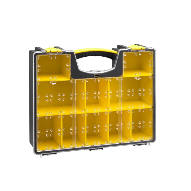 Organiseur Stanley 9L avec Compartiments Détachables et Couvercle Transparent