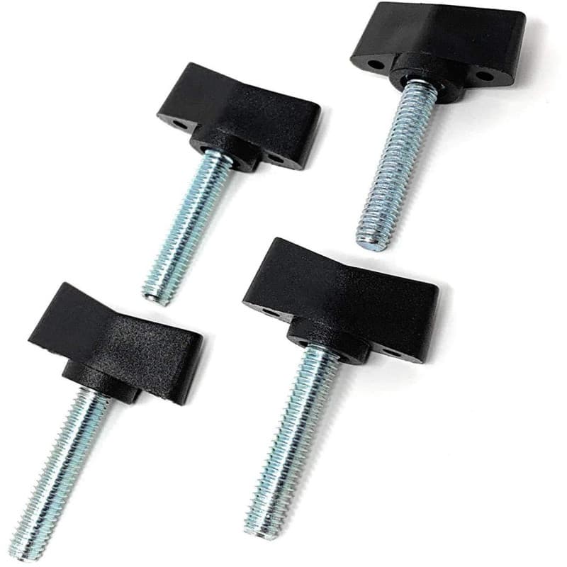 Vis à ailettes en plastique Design61 avec boulons M5 - Lot de 4
