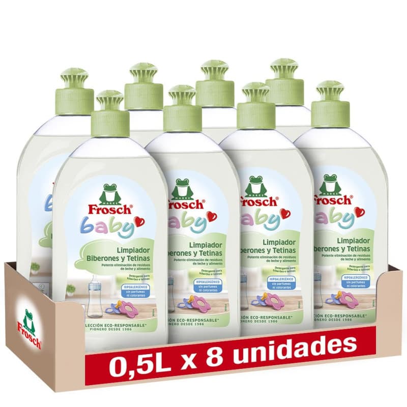 Frosch Nettoyant Écologique pour Biberons et Tétines - 8 Unités