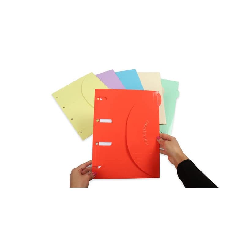 Pack de 6 Pochettes de Rangement A4 Djois - Finition Pelliculée Multicolore