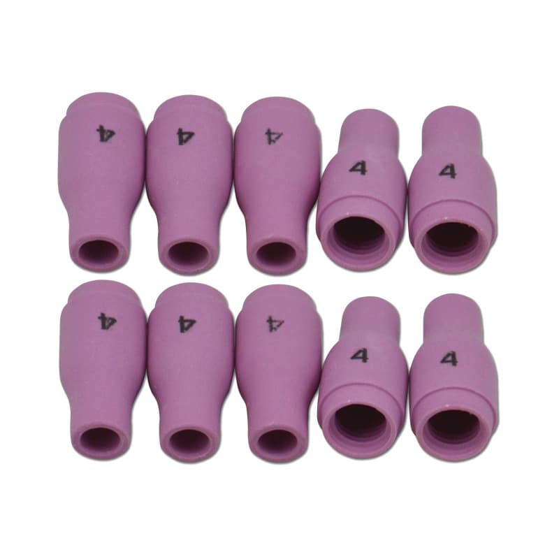 Pack de 10 Cuves Céramiques pour Chalumeau TIG 13N08 - Orifice 6,5mm