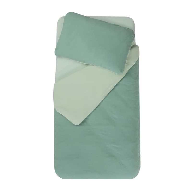 Parure de Couette Bicolore 100x140 cm avec Taie 40x60 cm - Domiva