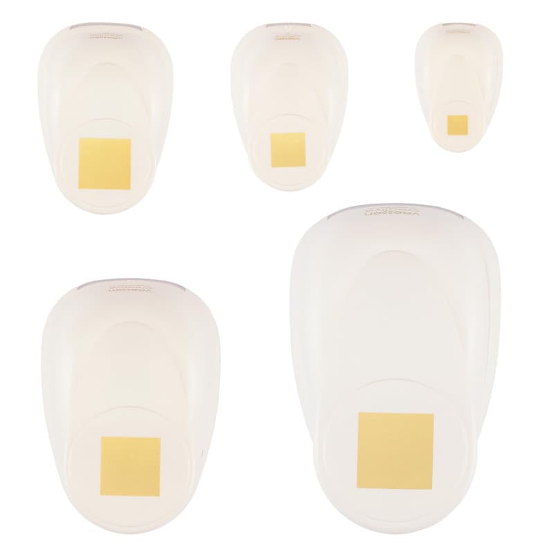 Kit de Perforatrices Carré Vaessen Creative - 5 Pcs pour DIY et Scrapbooking
