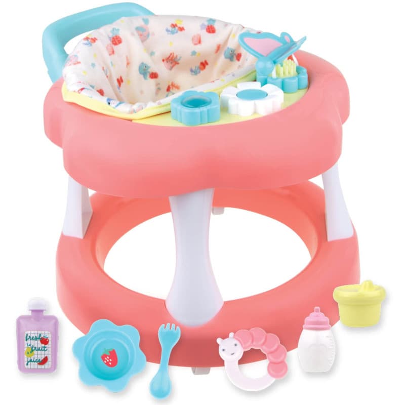 Déambulateur Rose pour Poupées avec Accessoires - JC Toys
