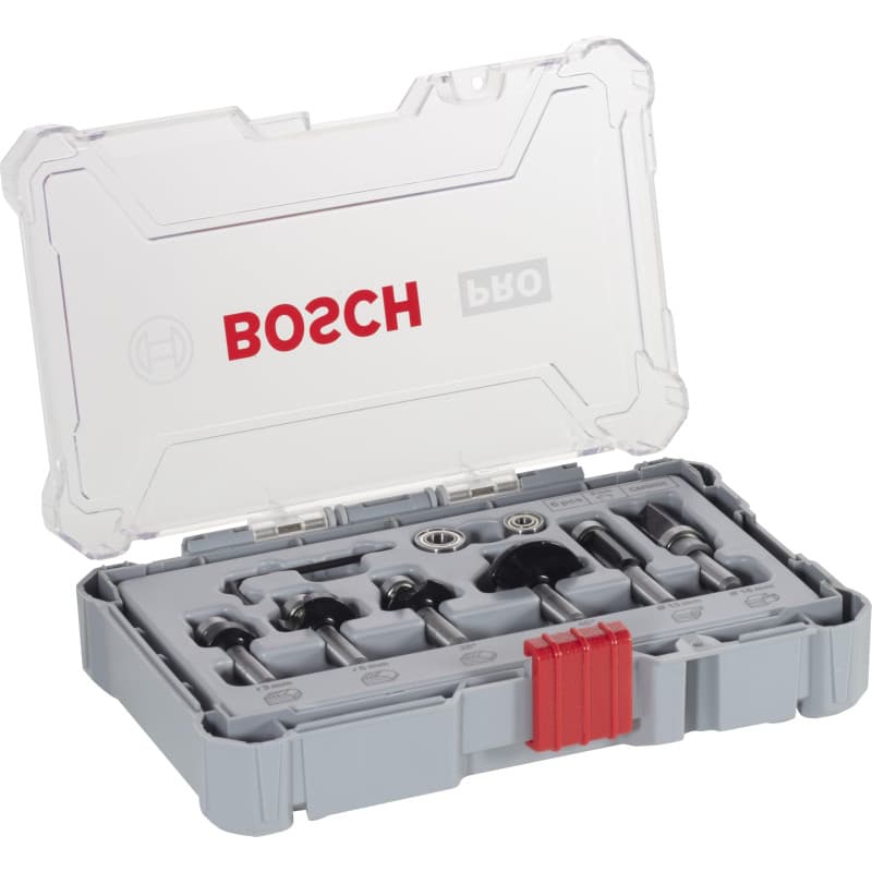 Coffret de 6 Fraises à Araser et Bordage Bosch pour Défonceuse