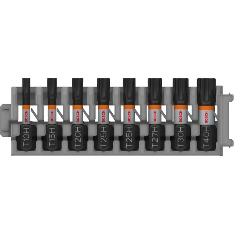 Embouts PRO Torx Security Impact Bosch - 8 pièces pour vissage robuste