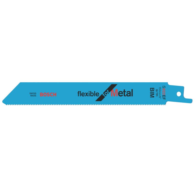 Lames de Scie Sabre Bosch Professional S 922 EF - 100 Pièces pour Métal