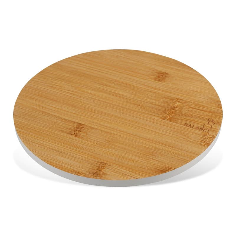 Planche à Découper Ronde en Bambou Fackelmann - Idéale pour Cuisine et Apéro