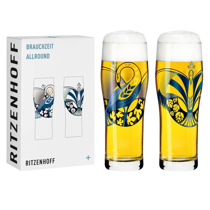 Lot de 2 verres universels RITZENHOFF 600 ml - Série Brauchzeit N° 4