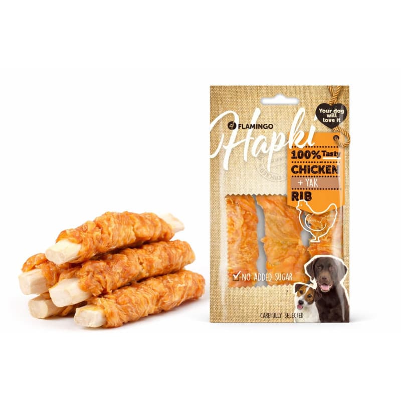 Friandises au Poulet pour Chien - Côtelettes Riche en Protéines - 100g