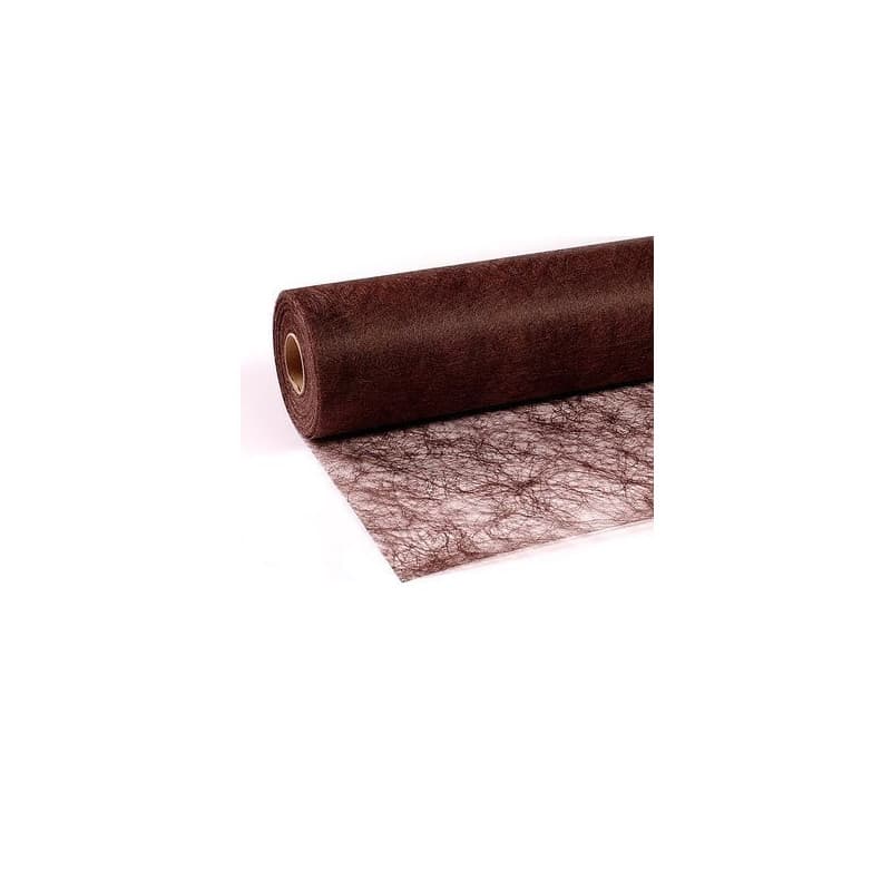 Chemin de Table Marron Chocolat Sizoflor® - 25 m x 30 cm pour Mariage et Noël