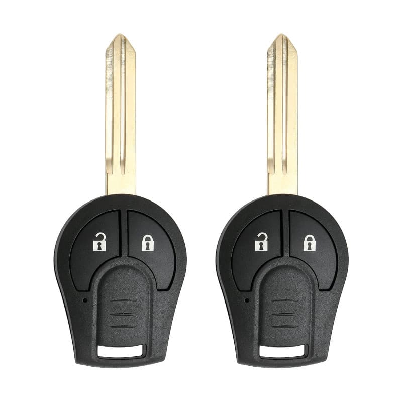 Coque de Clé Télécommande 2 Boutons pour Nissan Micra et Juke