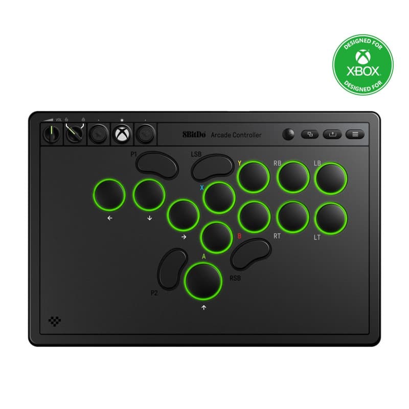 Manette Arcade 8BitDo pour Xbox et PC - Sans Fil, Mécanique, RGB