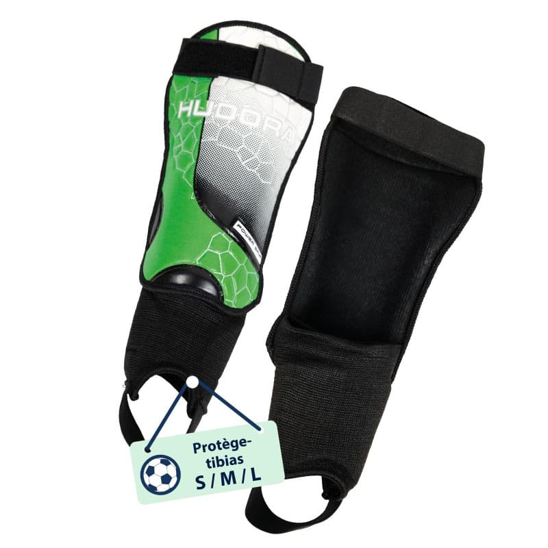 Protège-Tibias HUDORA avec Protection de Cheville - Confort et Sécurité pour le Football