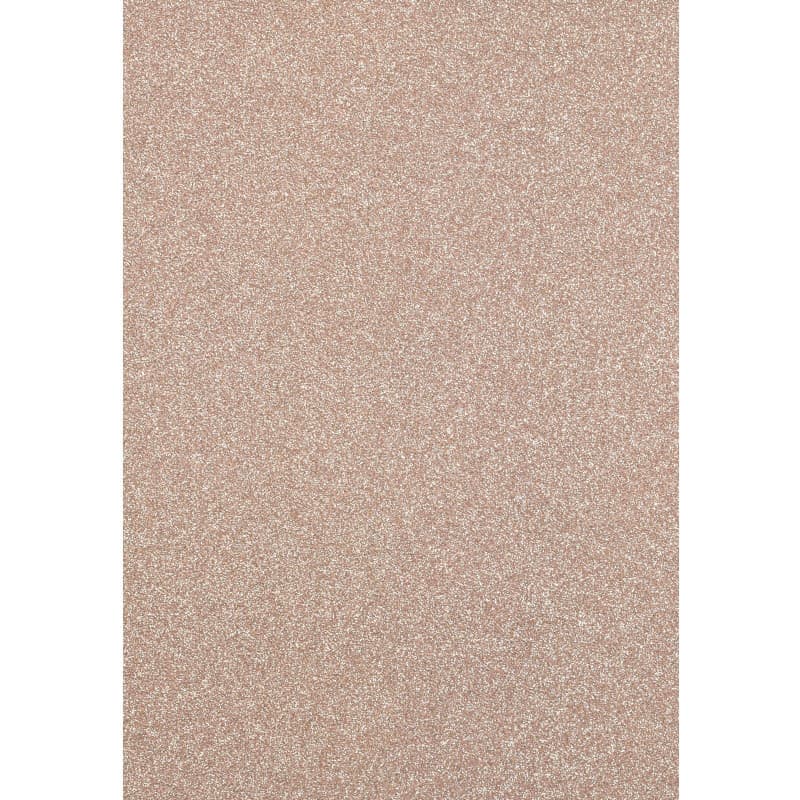 Lot de 5 Feuilles de Papier Cartonné Pailleté A4 Champagne - Florence