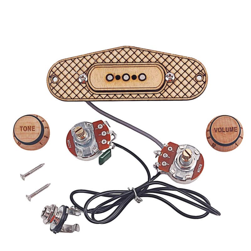 Micro Humbucker Alnicov pour Guitare Cigar Box - Installation Facile