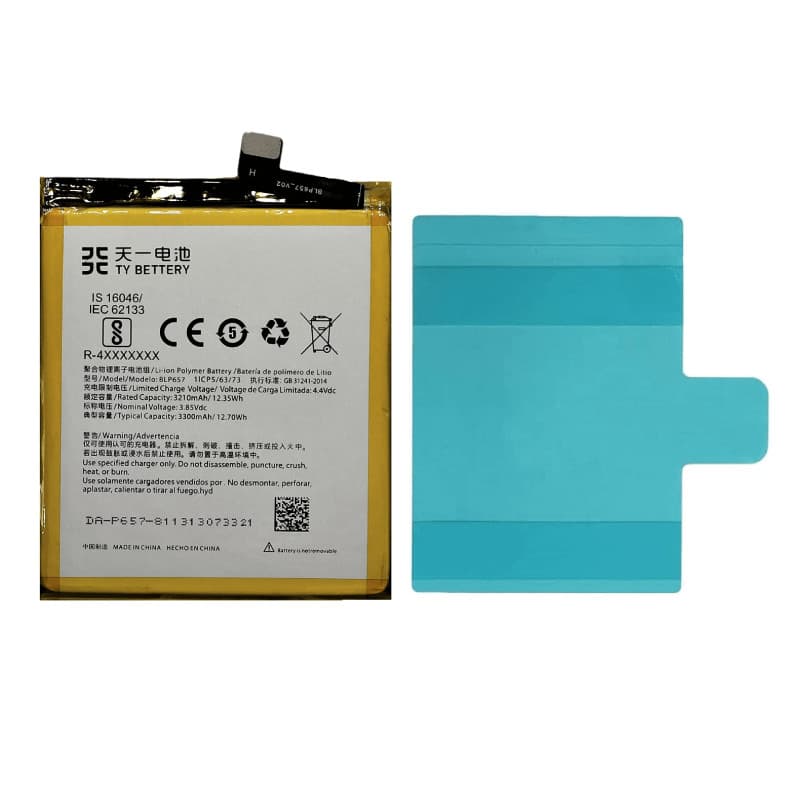 Batterie TY BETTERY Compatible OnePlus 6 - 3210 mAh Lithium-ion