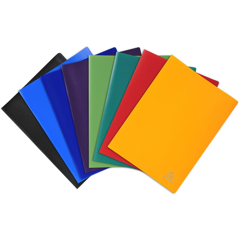 Exacompta Protège-documents OPAK - 8 couleurs assorties - 80 pochettes A4