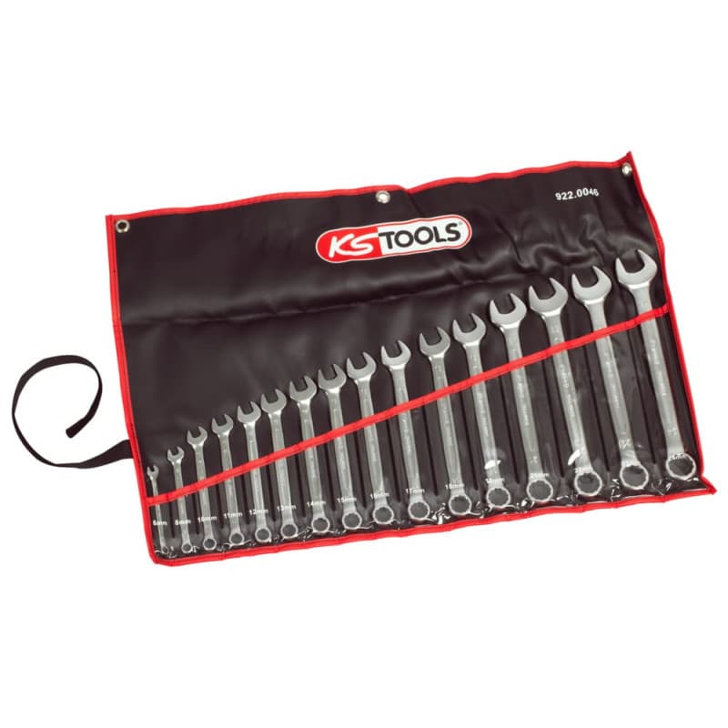 Jeu de 16 clés mixtes à cliquet KS TOOLS - Polyvalent et ergonomique