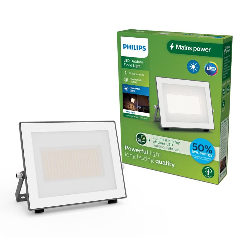 Projecteur Extérieur Philips UltraEfficient 24W - Lumière Blanche 3000K